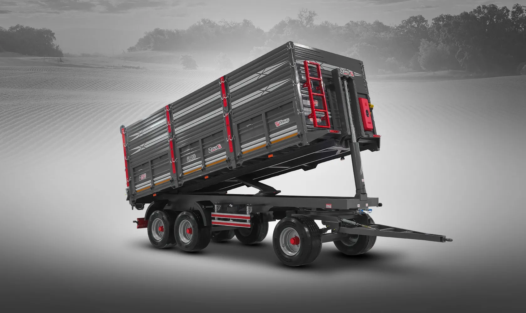 Üç Dingilli Tarım Römorku