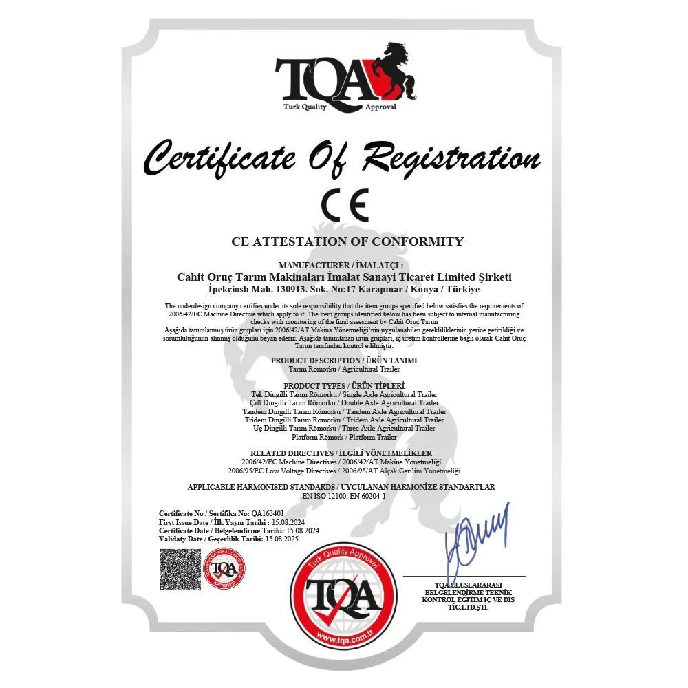 CE Tarım Römorku